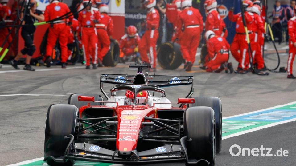Ferrari-Pilot Charles Leclerc hofft auf viele Updates. Bild: Franck Robichon/POOL EPA/AP/dpa
