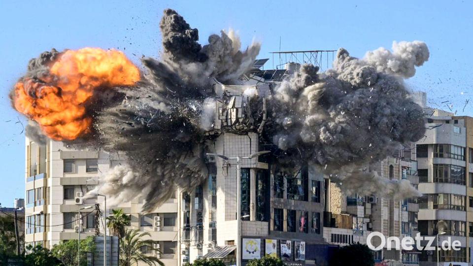 Luftangriff in Beirut Bild: Marwan Naamani/dpa