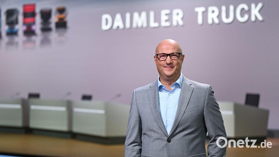 Daimler-Truck-Gesamtbetriebsratschef Michael Brecht: Fokus nicht nur auf Effizienz und Sparen. (Archivbild) Bild: Bernd Weißbrod/dpa