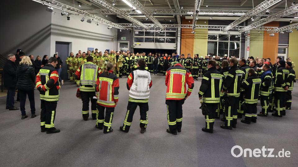 Insgesamt waren 138 Rettungskräfte an der Übung beteiligt Bild: Alexander Kleber