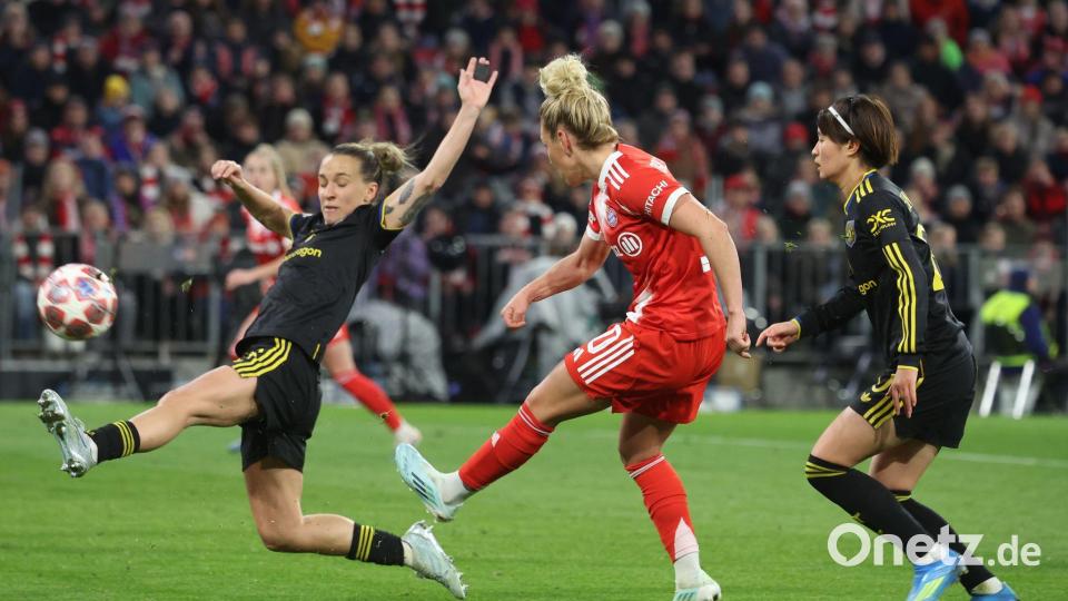 Linda Dallmann erlöst die Münchnerinnen spät. Bild: Karl-Josef Hildenbrand/dpa