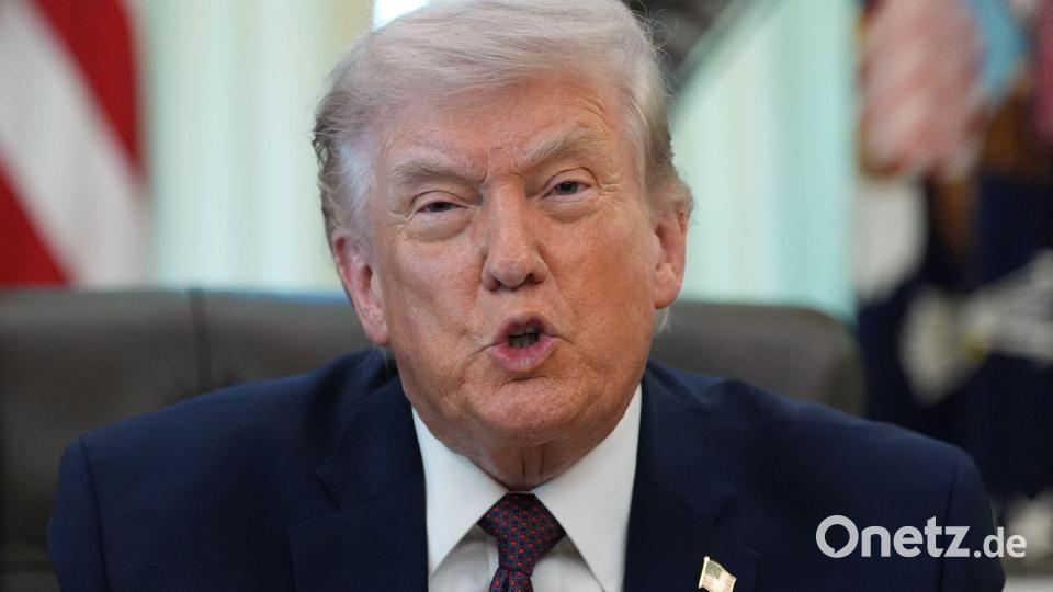 US-Präsident Donald Trump lobt die Nasa-Mission „Artemis 2„ Bild: Alex Brandon/AP/dpa