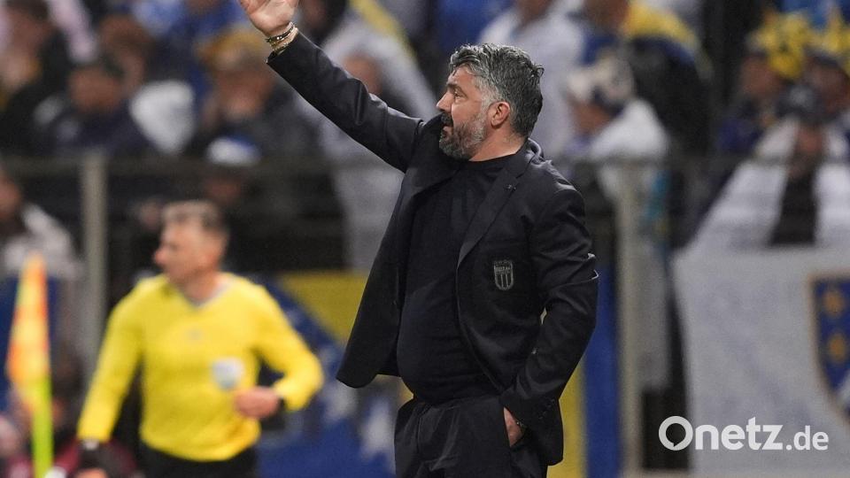 Die Tage von Nationaltrainer Gennaro Gattuso dürften gezählt sein. Bild: Fabio Ferrari/LaPresse via AP/dpa