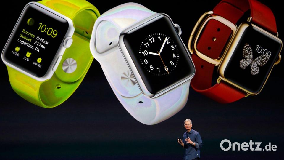 2014: Mit der Apple Watch eroberte Tim Cook den Wearables-Markt. Bild: picture alliance / dpa