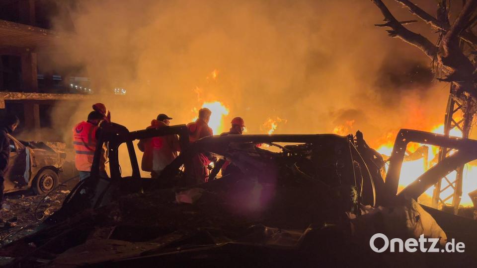Bei den nächtlichen Angriffen Israels in Beirut kommt es zu Todesopfern. Bild: Hussein Malla/AP/dpa