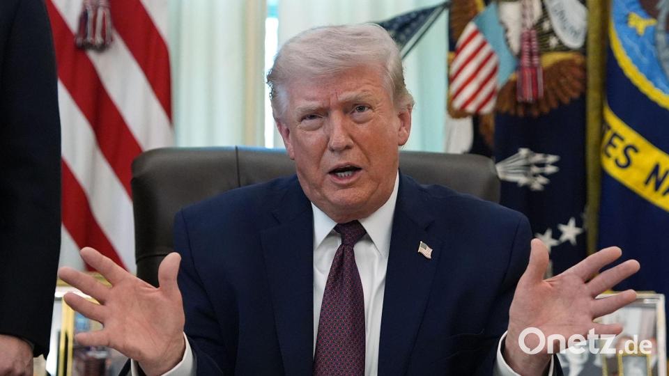 Trump will die Öffnung der Straße von Hormus anderen Ländern überlassen. Bild: Alex Brandon/AP/dpa