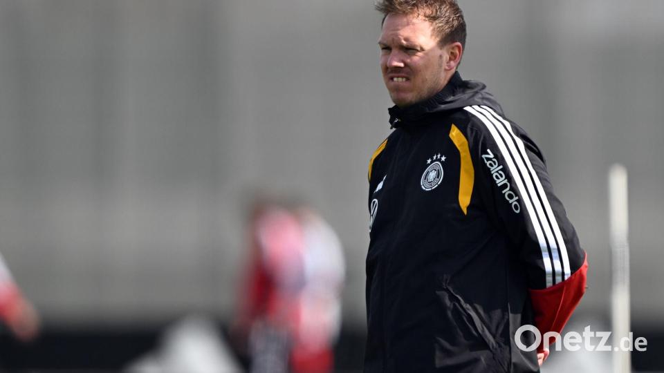 Wer darf mit? Bundestrainer Julian Nagelsmann wird seinen WM-Kader im Mai bekanntgegeben. (Archivbild) Bild: Federico Gambarini/dpa