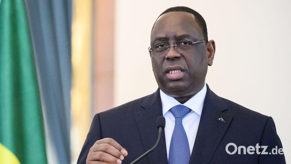 Macky Sall war Präsident des Senegal. (Archivfoto) Bild: Bernd von Jutrczenka/dpa
