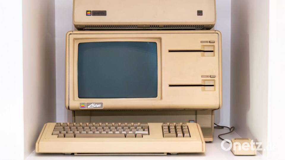 1983: Die Apple Lisa war der erste Rechner von Apple mit einer grafischen Benutzeroberfläche. Bild: Sergei Magel/HNF/