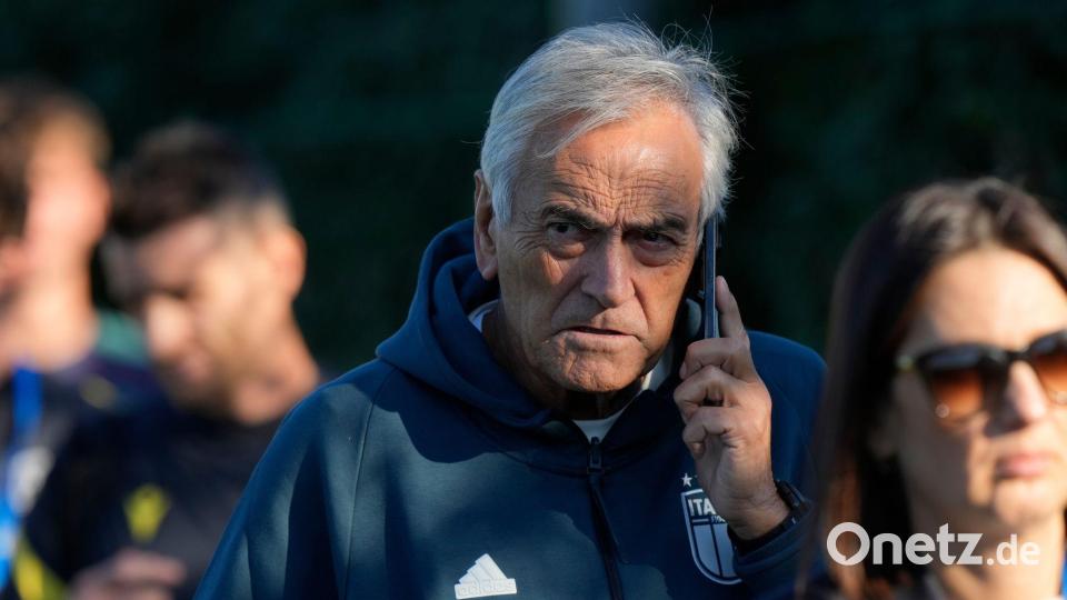 Der Präsident von Italiens Fußballverband, Gabriele Gravina, gibt nach dem Aus in der WM-Qualifikation seinen Posten auf. (Archivbild) Bild: Luca Bruno/AP/dpa