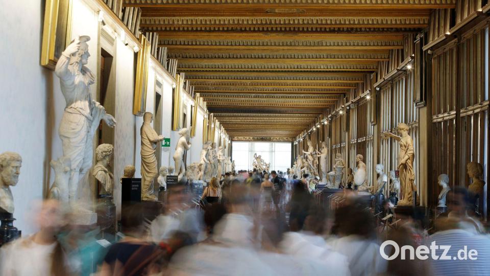 Mehr als fünf Millionen Besucher kommen jedes Jahr in die Uffizien. Bild: Luca Bruno/AP/dpa
