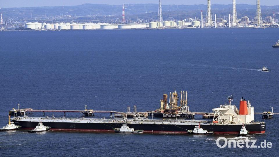 Die Blockade der Straße von Hormus setzt die Ölversorgung weltweit unter Druck. Bild: -/kyodo/dpa