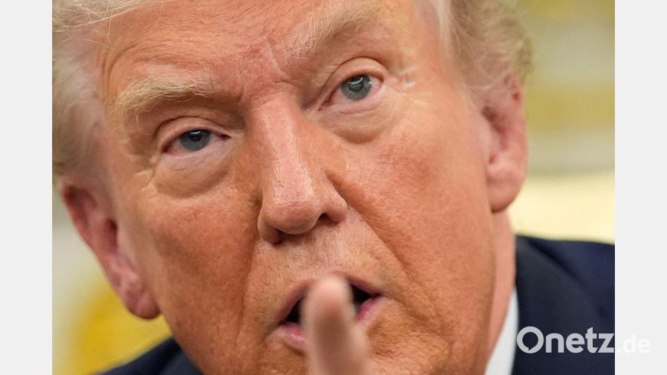 Donald Trump ist erbost darüber, dass Nato-Partner seinen Iran-Krieg nicht stärker unterstützen. Nun will er Konsequenzen prüfen. (Archivbild) Bild: Alex Brandon/AP/dpa