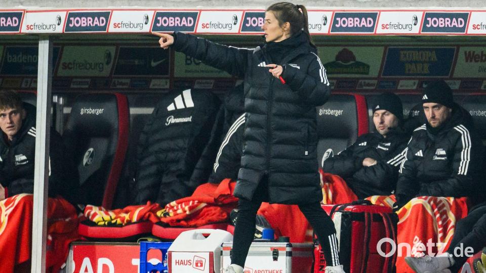 Im Winter 2024 an der Unioner Seitenlinie: Marie-Louise Eta. (Archivbild) Bild: Tom Weller/dpa