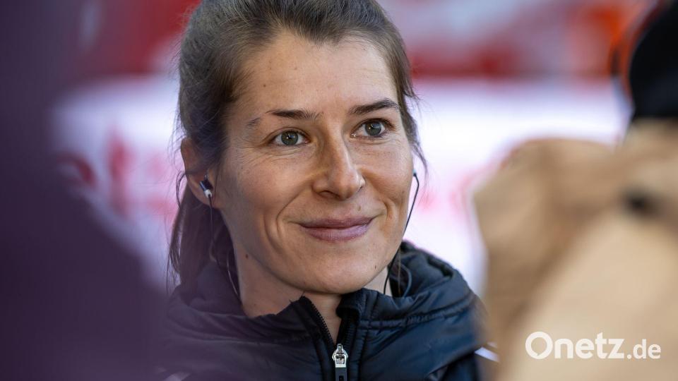 Marie-Louise Eta wird Trainerin der Bundesliga-Frauen von Union-Berlin (Archivbild). Bild: Andreas Gora/dpa