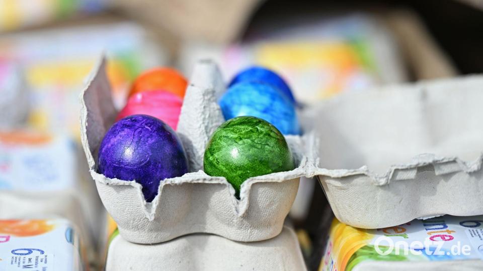 Vor Ostern sind in Deutschland die Eier knapp. (Symbolbild) Bild: Jennifer Brückner/dpa