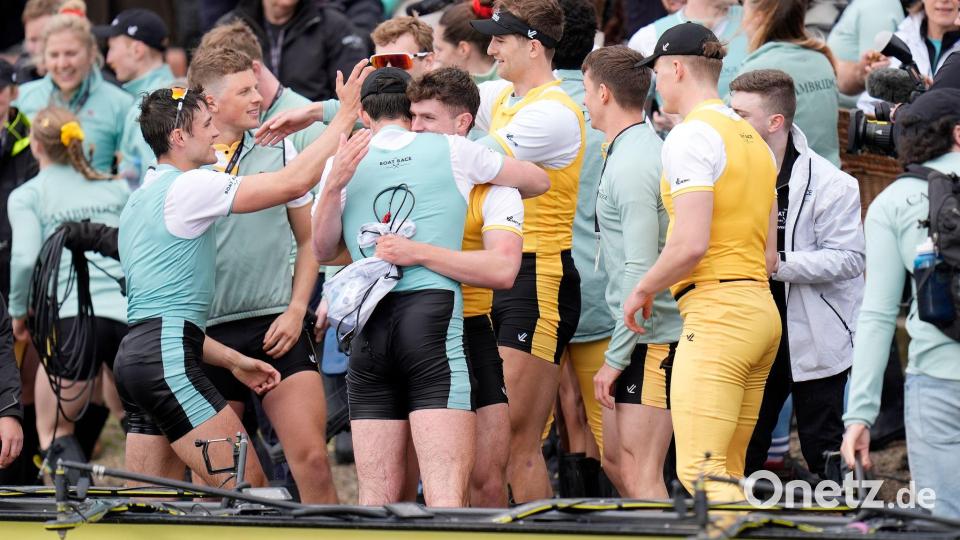 Cambridge gewann bei den Männern zum vierten Mal in Folge. Bild: Andrew Matthews/PA Wire/dpa