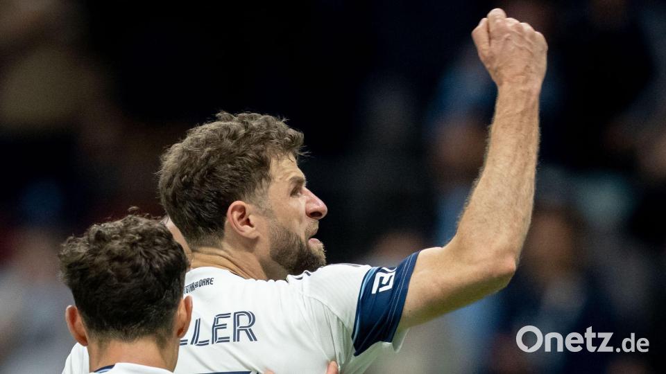 Thomas Müller glich für Miami gegen Portland aus. Bild: ETHAN CAIRNS/The Canadian Press/AP/dpa