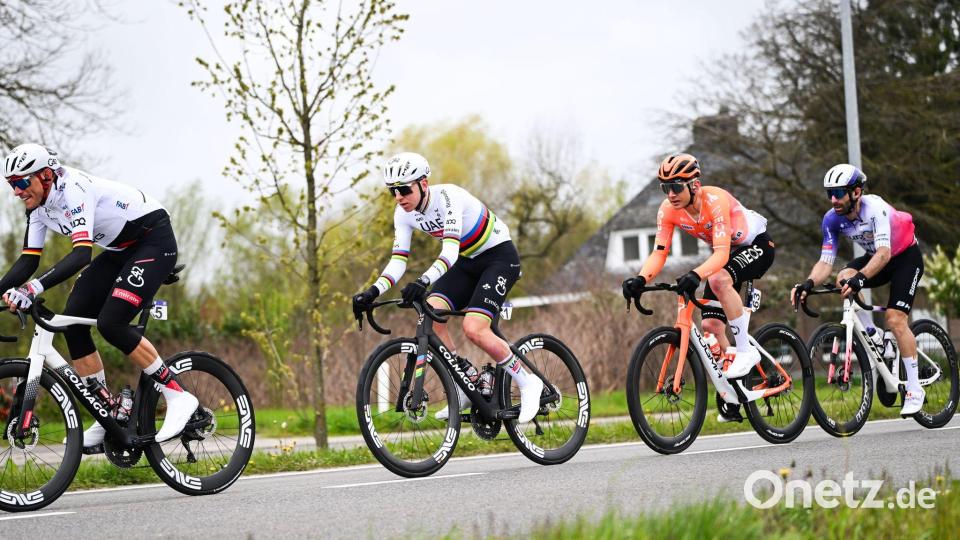 Tadej Pogačar hatte das Rennen 2023 und 2025 gewonnen. Bild: Elias Rom/Belga/dpa