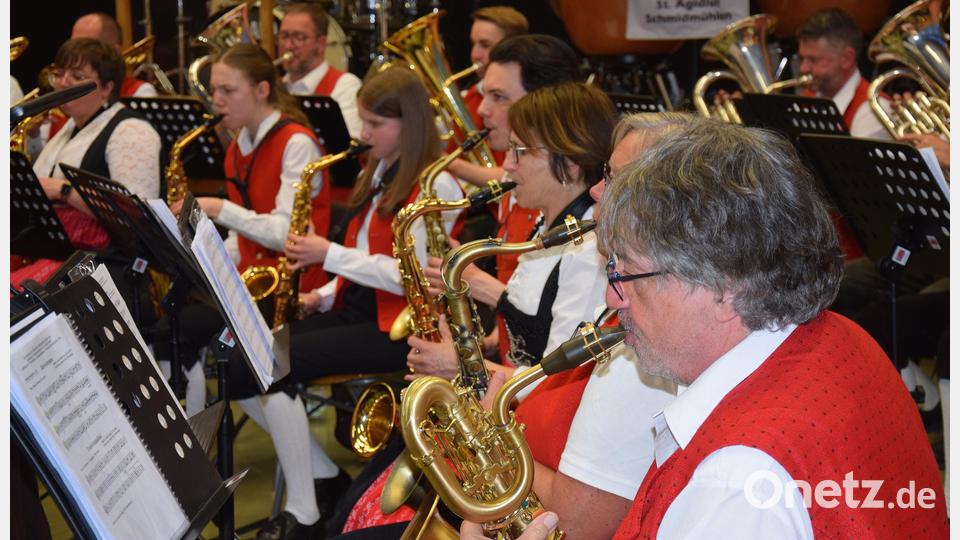 Die Blaskapelle St. Ägidius in Schmidmühlen gehört im Nordbayerischen Musikbund zum "gesetzten Kreis" für konzertante Blasmusik. Bild: bö