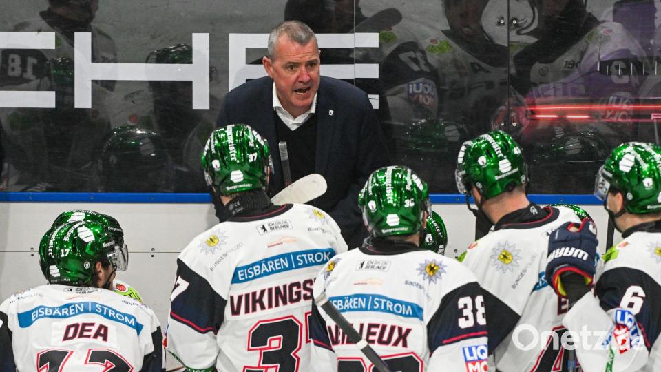 Eisbären-Coach Aubin weiß, wie man Titel gewinnt. (Archivbild) Bild: Armin Weigel/dpa