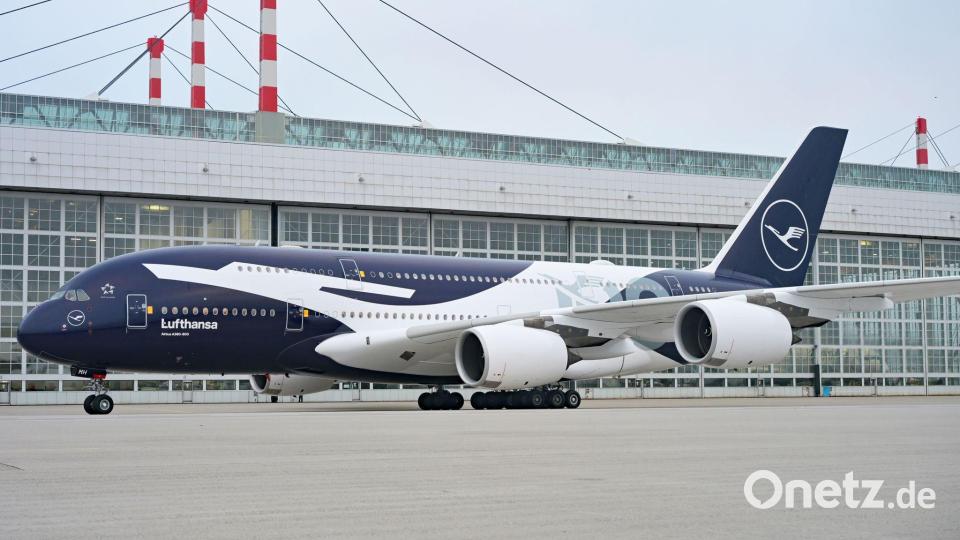 Lufthansa feiert ihr Jubiläum auch mit auffälligen Sonderlackierungen. Bild: Malin Wunderlich/dpa