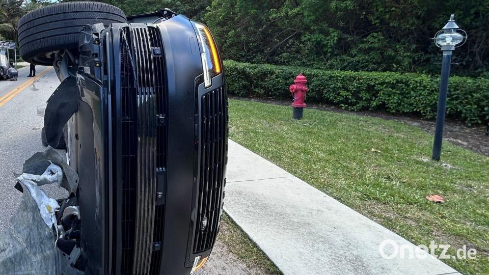 Tiger Woods war erneut in einen Unfall verwickelt. (Archivbild) Bild: Uncredited/Martin County Sheriff's Office/AP/dpa