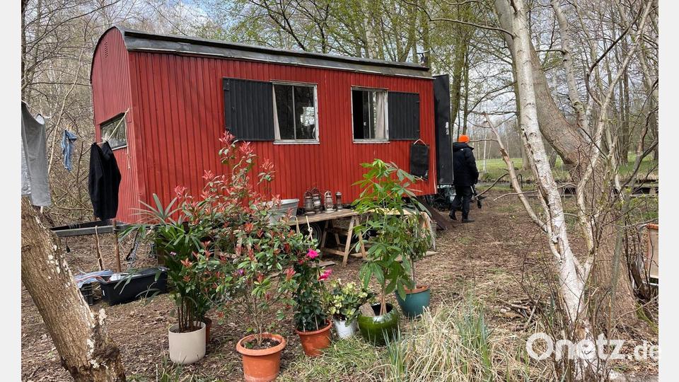 Der Bauwagen aus der ZDF-Reihe „Spreewaldkrimi“ soll dauerhaft in der Stadt Lübbenau bleiben (Handout). Bild: Wolfgang Esser/Stadt Lübbenau/dpa