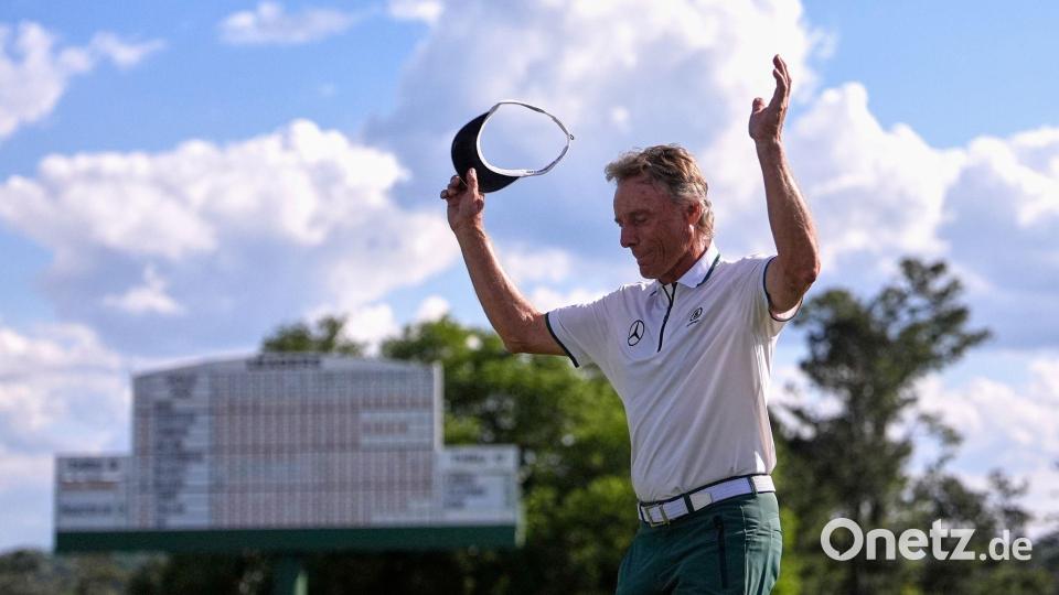 Bernhard Langer feierte 2025 seinen Abschied vom Masters in Augusta. (Archivbild) Bild: George Walker IV/AP/dpa