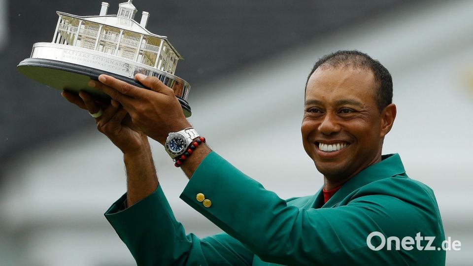 Tiger Woods ist beim Masters immer ein Thema, ober spielt oder nicht. (Archivbild) Bild: Matt Slocum/AP/dpa