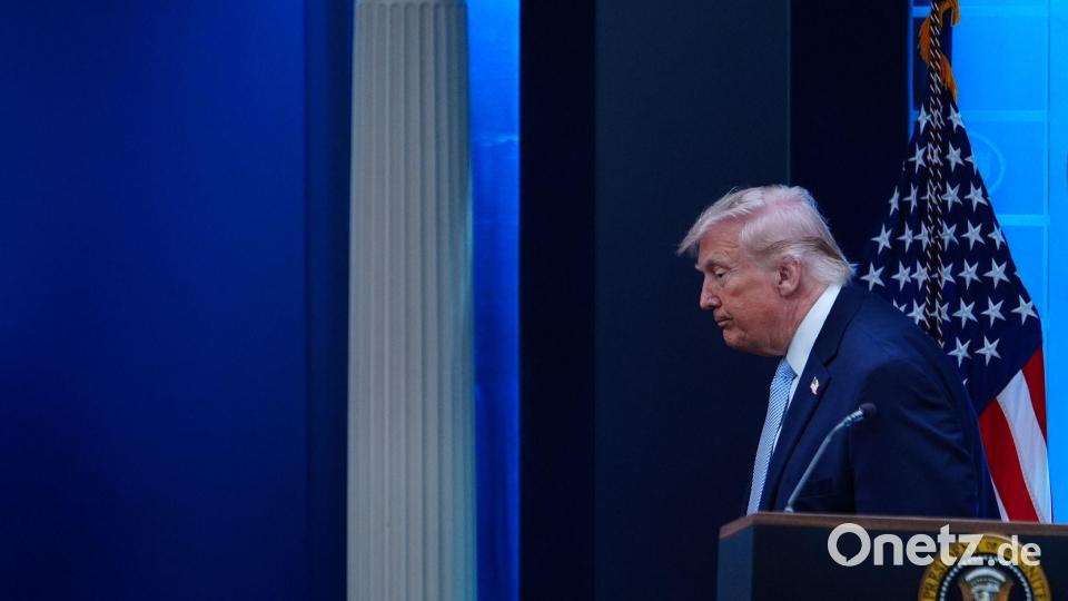 US-Präsident Donald Trump verkauft die Einigung als Erfolg für die Vereinigten Staaten - aber wie geht es jetzt weiter? Bild: Julia Demaree Nikhinson/AP/dpa