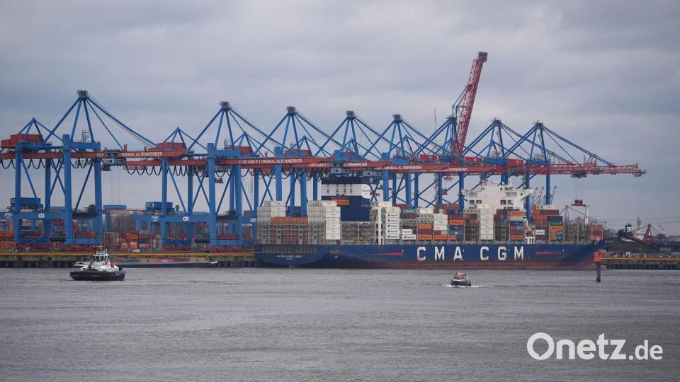 Deutschland ist als Exportnation von Schwankungen auf den Weltmärkten besonders betroffen. (Archivbild) Bild: Marcus Brandt/dpa