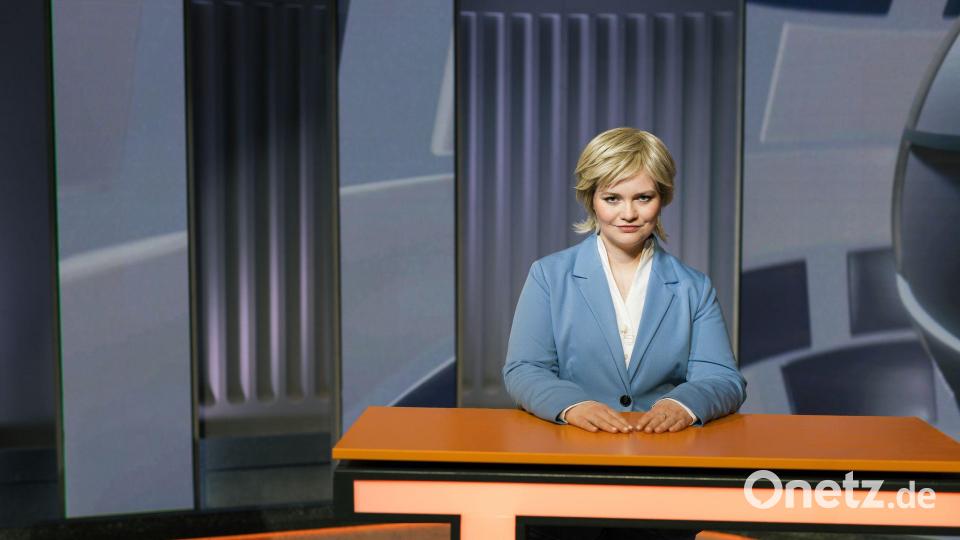 Autorin und Darstellerin Caro Worbs im „ZDF Magazin vor Ort“. Bild: Lennart Speer/ZDF/dpa