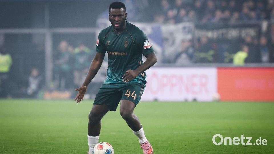 Überraschend schnelles Comeback für Werder ist möglich: Victor Boniface. (Archivbild) Bild: Christian Charisius/dpa