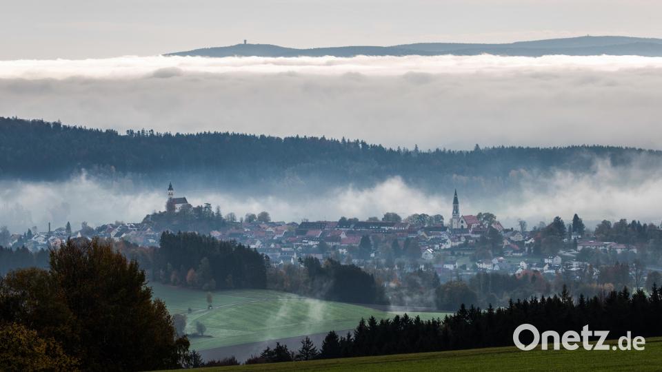 Helmut Luckhardt und sein "Pleystein am Morgen". Bild: Helmut Luckhardt