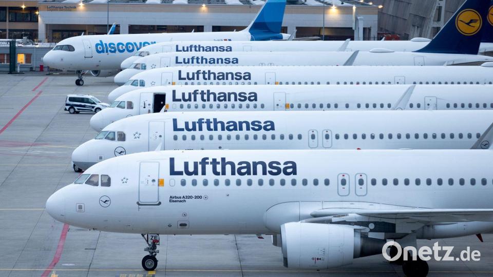 Stehen am Freitag wieder zahlreiche Lufthansa-Jets still? Bild: Lando Hass/dpa