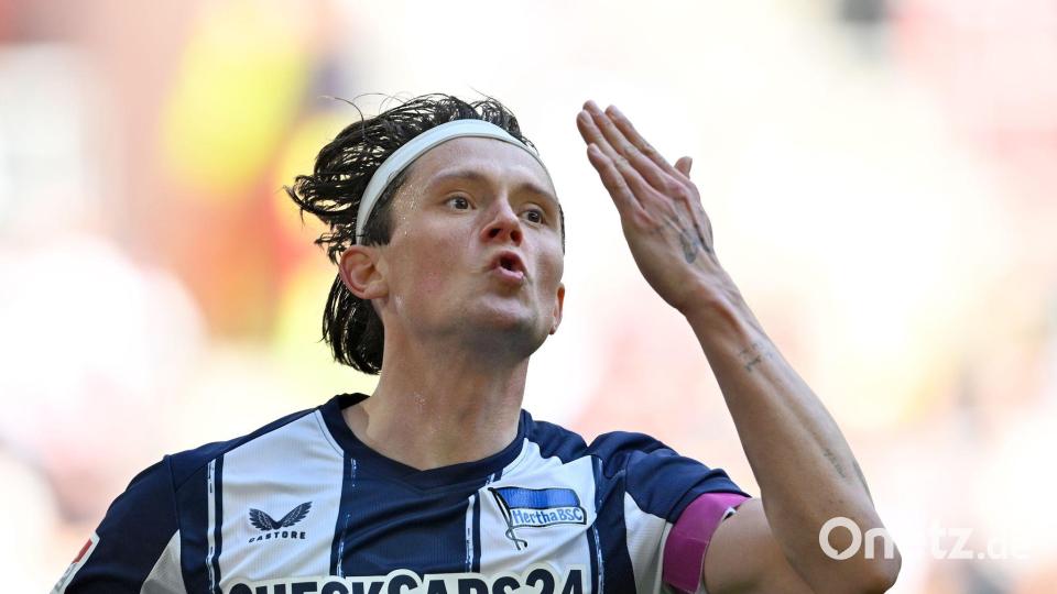 Einer von mehreren Hertha-Hoffnungsträgern: Fabian Reese. (Archivbild) Bild: Anke Waelischmiller/dpa