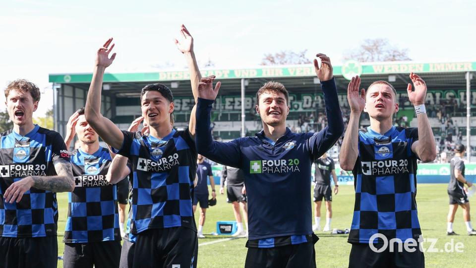 Paderborn hatte zuletzt viel Grund zur Freude, muss sich aber auf schwere Spiele einstellen. (Archivbild) Bild: Daniel Löb/dpa