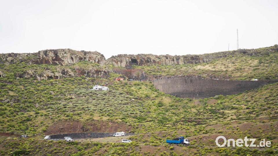Der Unfall ereignete sich den amtlichen Angaben zufolge gegen 13.15 Uhr (Ortszeit, 14.15 MESZ) unweit der Inselhauptstadt San Sebastián de La Gomera. Bild: Europa Press Canarias/EUROPA PRESS/dpa