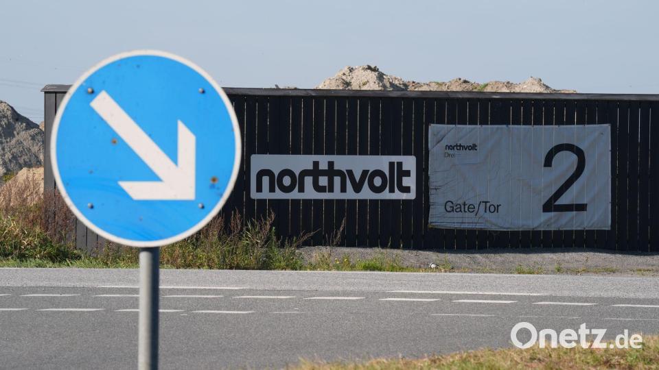 Der Schaden für den Steuerzahler durch die Insolvenz von Northvolt fällt geringer aus als zunächst befürchtet. (Archivbild) Bild: Marcus Brandt/dpa