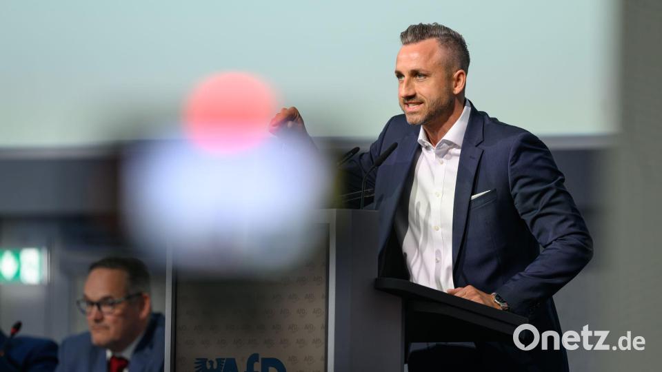 „Wir müssen es alleine schaffen“, sagte AfD-Spitzenkandidat Ulrich Siegmund. Bild: Hendrik Schmidt/dpa