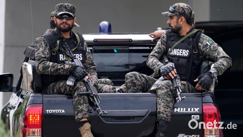 Die Sicherheitsvorkehrungen für die Gespräche in der pakistanischen Hauptstadt sind hoch. Bild: Anjum Naveed/AP/dpa