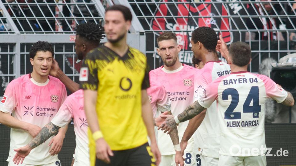 Andrich jubelt nach seinem Fernschuss zur 1:0-Führung. Bild: Bernd Thissen/dpa