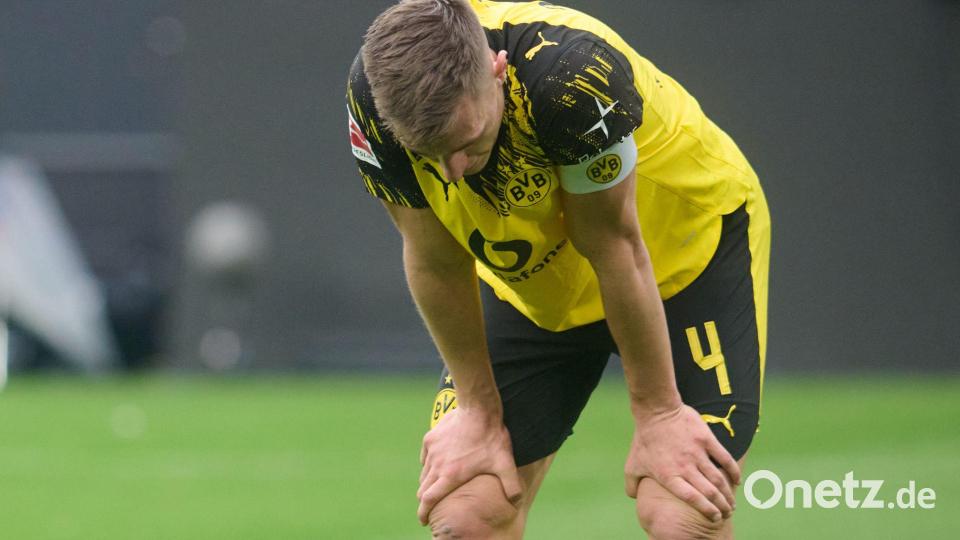Enttäuschung pur: Der BVB kassiert die dritte Bundesliga-Niederlage. Bild: Bernd Thissen/dpa
