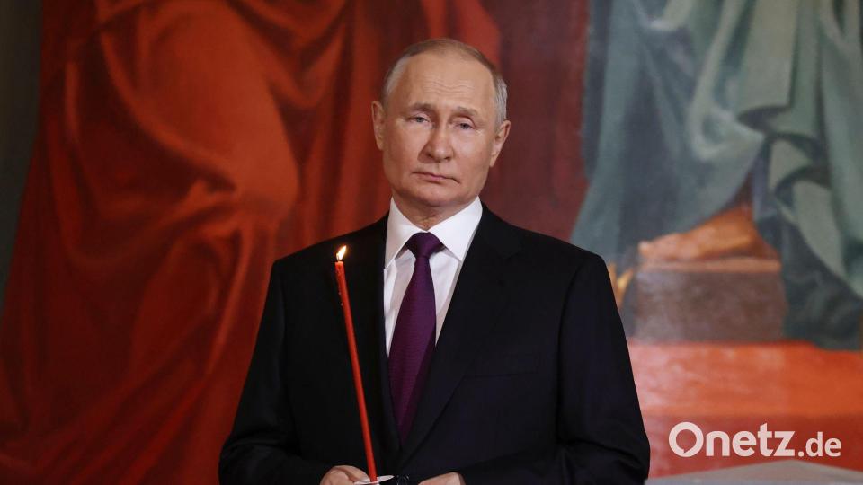 Kremlchef Putin hatte verfügt, dass für 32 Stunden die Waffen bis Mitternacht Ortszeit am Sonntag schweigen sollen. (Archivbild) Bild: Sergei Karpukhin/Pool Sputnik Kremlin/AP/dpa