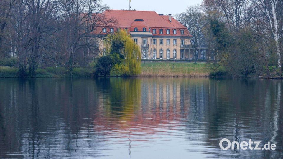 Die Villa Borsig - Verhandlungsort für Spitzenkoalitionäre am Wochenende. Bild: Carsten Koall/dpa