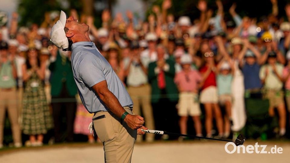 Nach dem finalen Putt brachen die Emotionen aus Rory McIlroy heraus. Bild: Eric Gay/AP/dpa
