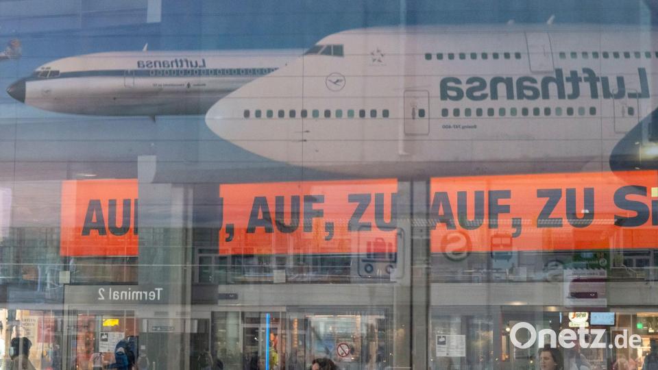 Pilotenstreik bei der Lufthansa Bild: Peter Kneffel/dpa