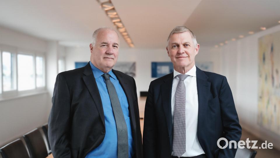 Thomas Glynn (links) ist der neue Finanzvorstand der Benteler-Gruppe. Zusammen mit CEO Ralf Göttel führt er nun den Konzern. Bild: Benteler