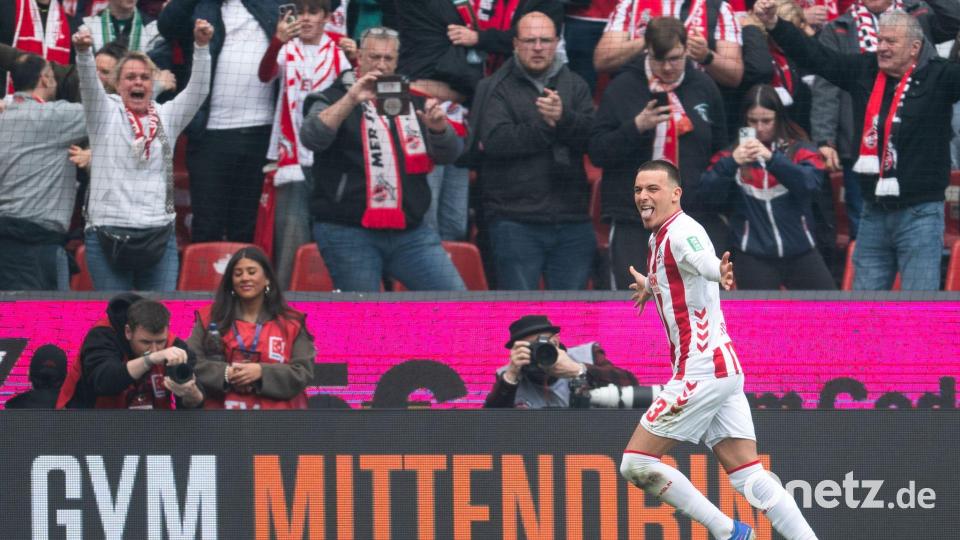 Said El Mala brachte Köln gegen Bremen früh in Führung. Bild: Marius Becker/dpa